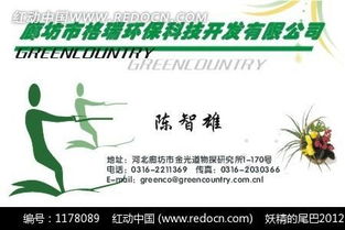 环保科技创意名片设计模板 免费CDR素材下载